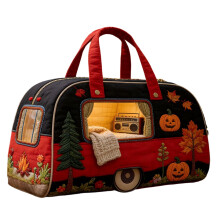 Sac de voyage matelassé style hippie bohème 40 x 20 x 20 cm