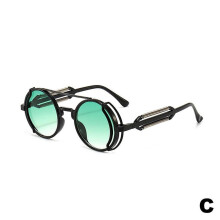 Retro Steampunk Plastic Sunglasses for Unisex with Lightweight Design, Suitable for Summer Outdoor and Various Face Shapes