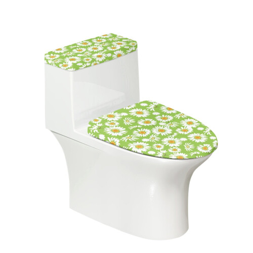 WC-Deckel-Set aus Polyester mit elastischem Boden, 17 x 21 Zoll (2 Stück)