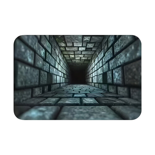 3D Visual Trap Carpet Realistic Depth Effect Flock Rug