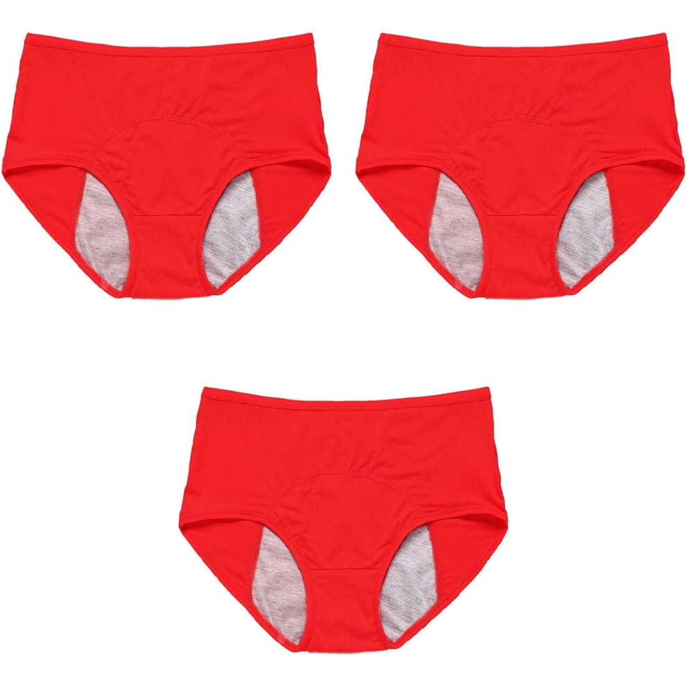 Leakproof Underwear for Women Over 60 Washable Incontinence Underwear Plus Size Reusable Leak Proof Briefs Panties