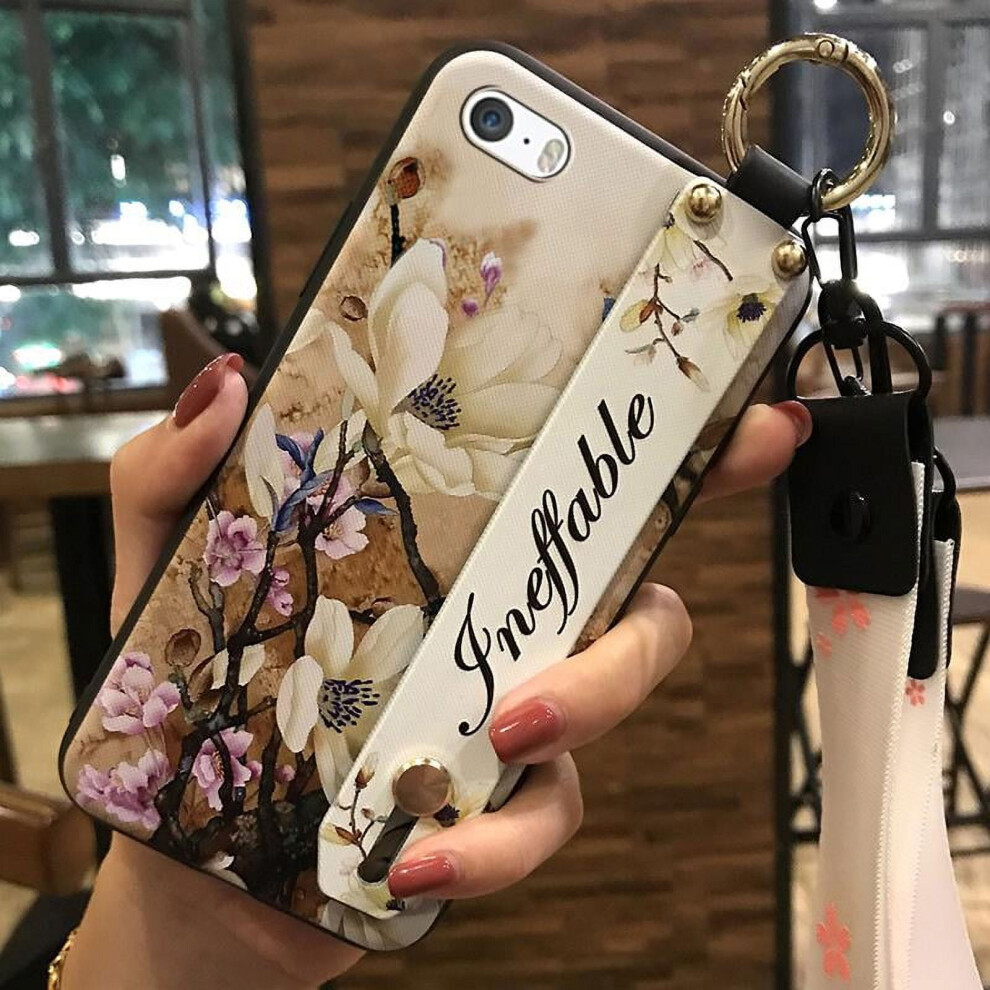 Iphone 5/5S/Se Phone Case Shockproof Silicone With Wrist 975221454607