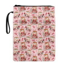 Otter Pattern Polyester Book Sleeve 11.4 x 8.66 in