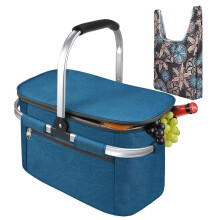 Insulated Picnic Basket 34L Water Resistant Leakproof
