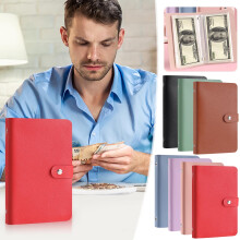 Money Saving Challenge Binder with 100 Envelopes Blue