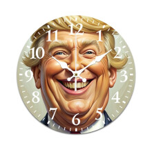 Funny Retro Mute Wall Clock – Battery Powered, Compatible with Home, Living Room, Kitchen & Office Decor