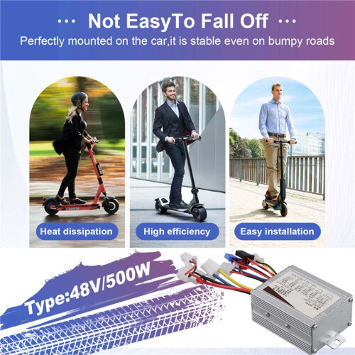 Electric Bike Bicycle Brushed Controller 48V 500W Electric Scooter Controller Brush  Motor Speed Controller 1