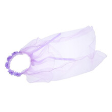 Flower Girl Hair Wreath Purple Lace Bridal Headband with