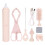 Electric Bottle Brush Set Waterproof Wall-Mounted Pink 1