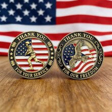 USA 250th Anniversary Commemorative Coin Ornament – Patriotic Home/Office Decor, Gift for Patriots, Friends & Families