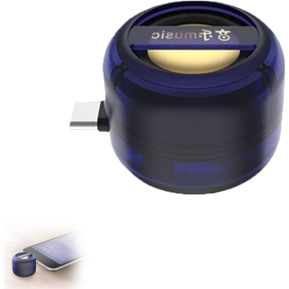 Portable 5X Speaker Amplifier Â Plug & Play For Music/Calls, 3.5Mm/Type-C, Compatible With Mobile Phones, For Parties/Meetings/Car (Blue) Blue 9085618440005