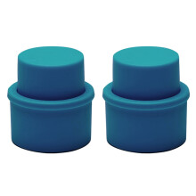 2Pcs Bottle Stopper Leak Proof Fizz Keeper for Soda Energy Drinks Kitchen Storage (Blue)