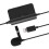 Microphone cravate avec réduction du bruit du vent, isolation phonique, interface USB-C, design compact, léger, haute sensibilité, 3