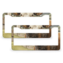 Cow in the Country License Plate Cover and Frame Set 2 pcs