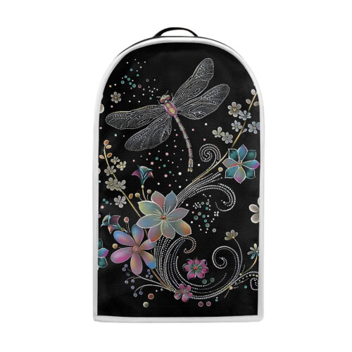Dragonfly Floral Kitchen Blender Dust Covers Polyester for Kitchen Home Women