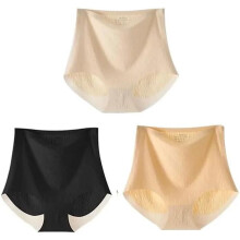 Ancoho Panties, Fresh Seamless High Waist Hip Lifting Tummy Control Panties Silky No Show Underwear Packs for Women