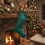 Calza di Natale in velluto verde, 1 pezzo 4