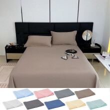 Under $10 Clearance! King Size Brushed Microfiber Bed Sheets, Solid Color, Soft & Wrinkle-Free, Breathable, Easy Care – Compatible with King Beds