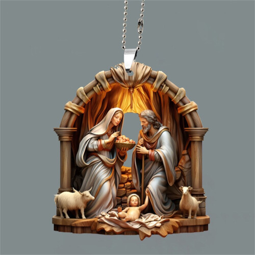 Christmas Nativity Ornaments Set 7 Pieces 1