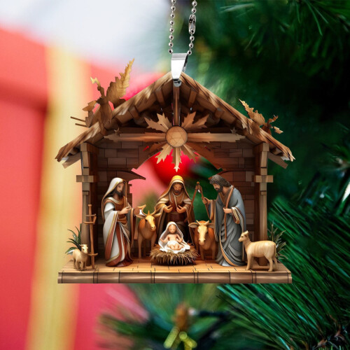 Christmas Nativity Ornaments Set 7 Pieces 2
