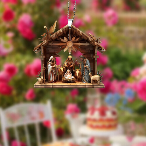 Christmas Nativity Ornaments Set 7 Pieces 2