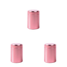 3PCS Airtight Smell-Proof Tea/Coffee Storage Containers, Aluminum Canisters with Lids, Compatible with Spices, Herbs, Loose Tea & Dry Food