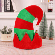 Christmas Elf Felt Hat Santa Elf Hats Jingle Bells Xmas for Kids Adults Holiday Theme Photos Props Christmas Party Favors