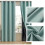 Blackout Curtains Linen Blend 63x52 Inches White Lined 7