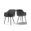 (Dark Grey, Set of 2) GOEURVANT Dining Chairs 3