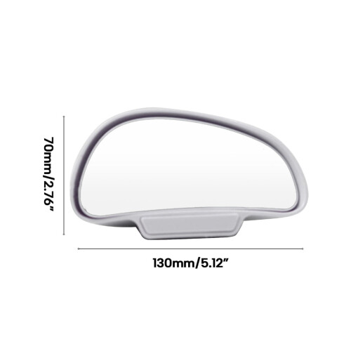 Car Parking Mirror Wide Angle Adjustable Rear View 2