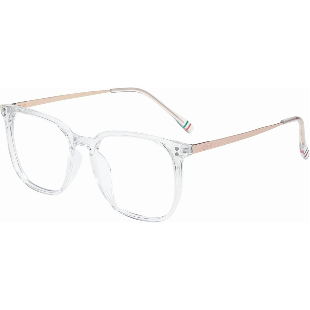 Blue/Light Women's Portable Anti- Glasses, Tr90 Frame, Uv400 & Anti-Glare Lenses For Computer, Reading, Phone Â Compatible With All Users