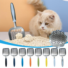 Aluminum Alloy Cat Litter Scoop with Non-Stick Surface, Non-Slip Handle & Deep Shovel – Compatible with All Litters