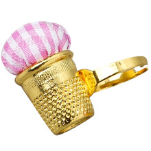 Pin Cushion Golden Metal 1 Pack for Sewing