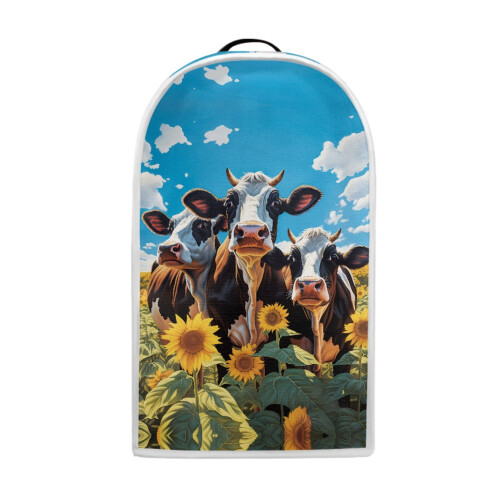 Cow Pattern Blender Cover with Handle Machine Washable Protective Case Durable Foldable for Fall Festival
