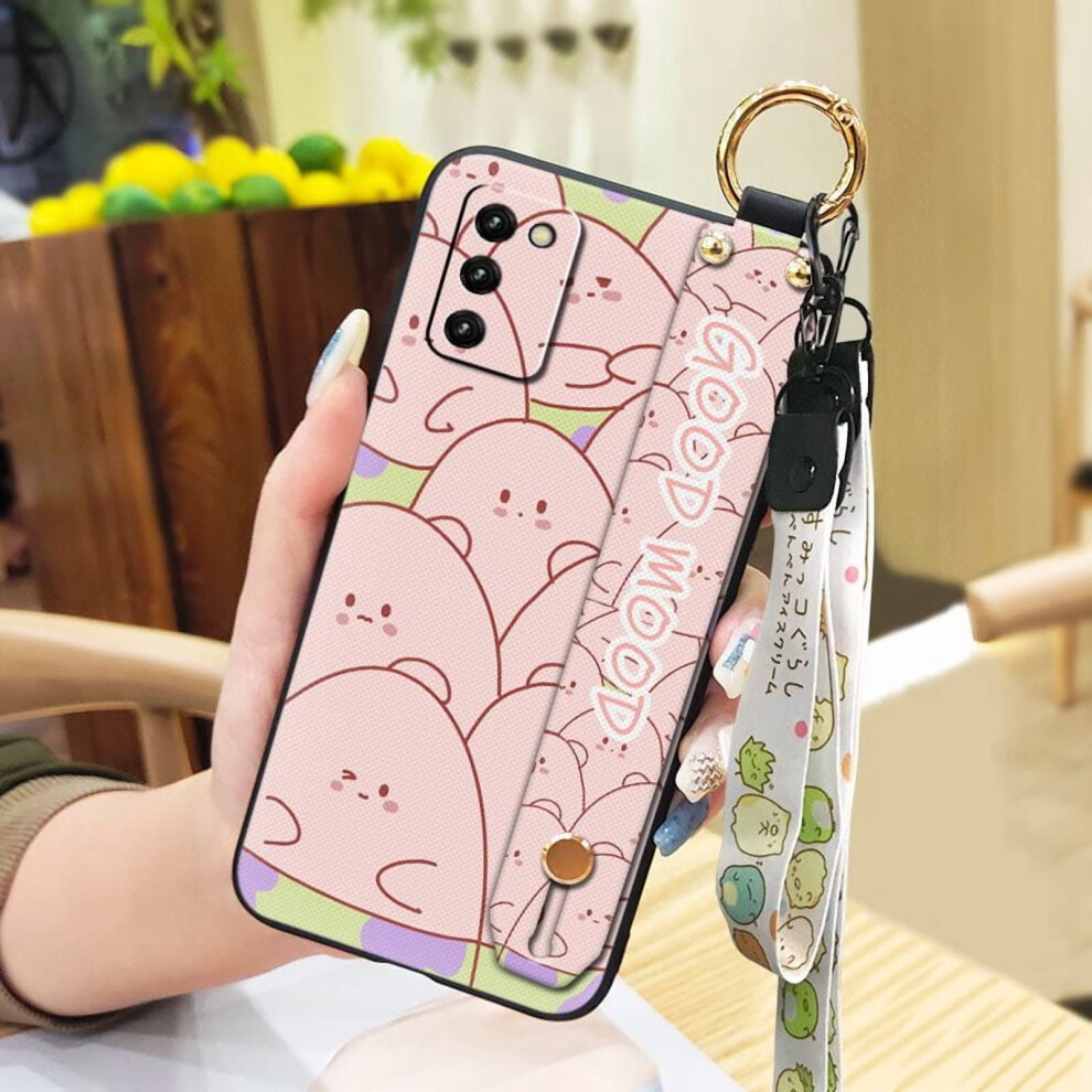 Phone Case Compatible With Samsung Galaxy A03s Asian Version/Sm-A037f – Waterproof, Anti-Knock, Wristband, Dirt-Resistant Silicone 9181073484001