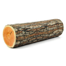 Dekoratives Kissen aus Holzstämmen, einzigartiges Design, hautfreundlich, bequem, rundes Dekokissen für Zuhause, Couch, Sofa,