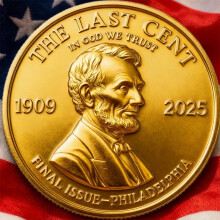 Final Cent Tribute Coin Ornament – Commemorative 2025 Penny, Historic Memorial for Cent Legacy, Compatible with Collectors & History Enthusiasts