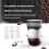 Portable Hand-Pressed Coffee Maker with Stainless Steel Filter Automatic Drip for Travel, Camping, Office 8