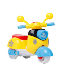 1Pcs Mini Pull-Back Motorcycle Toy – Colorful Scooter for Dollhouse, Educational Play & Desktop Decor, Christmas Gift (Random Color)