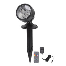 Underwater Spotlight for Ponds IP68Waterproof RGB LED Garden Light with Remote Timer and Adjustable Beam for Aquariums Fountains Waterfalls and