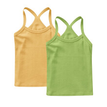 2 Pack Girls Tank Dancewear Racerback Sleeveless Undershirts Camisole Spaghetti Strap Tanks Tops