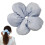 3D Flower Hair Scrunchie Thick Oversized Ponytail Holder 2