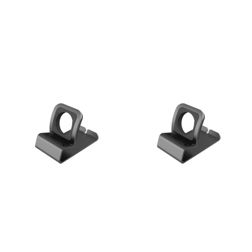 2Pcs Grey Watch Charging Dock Elegant Holder for Bedroom and Study Use
