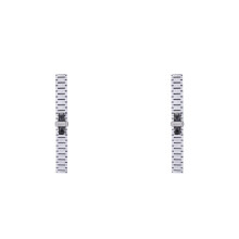 Masteelf 2 Pieces Watch And Band Connection High-End Watch Band Silver
