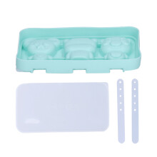 Melamine Plate & Bowl Set Inspired Ice Pop Molds, BPA Free Reusable Silicone Popsicle Molds with Adorable Animal Figures for Versatile Frozen Treat