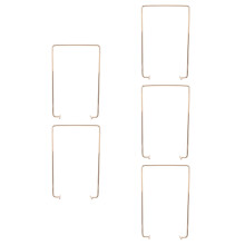 5Pcs Golden Iron Desk Calendar Stand Metal Holder for Office