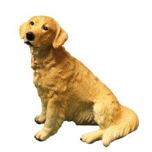 Resin Golden Retriever Statue Garden Ornament