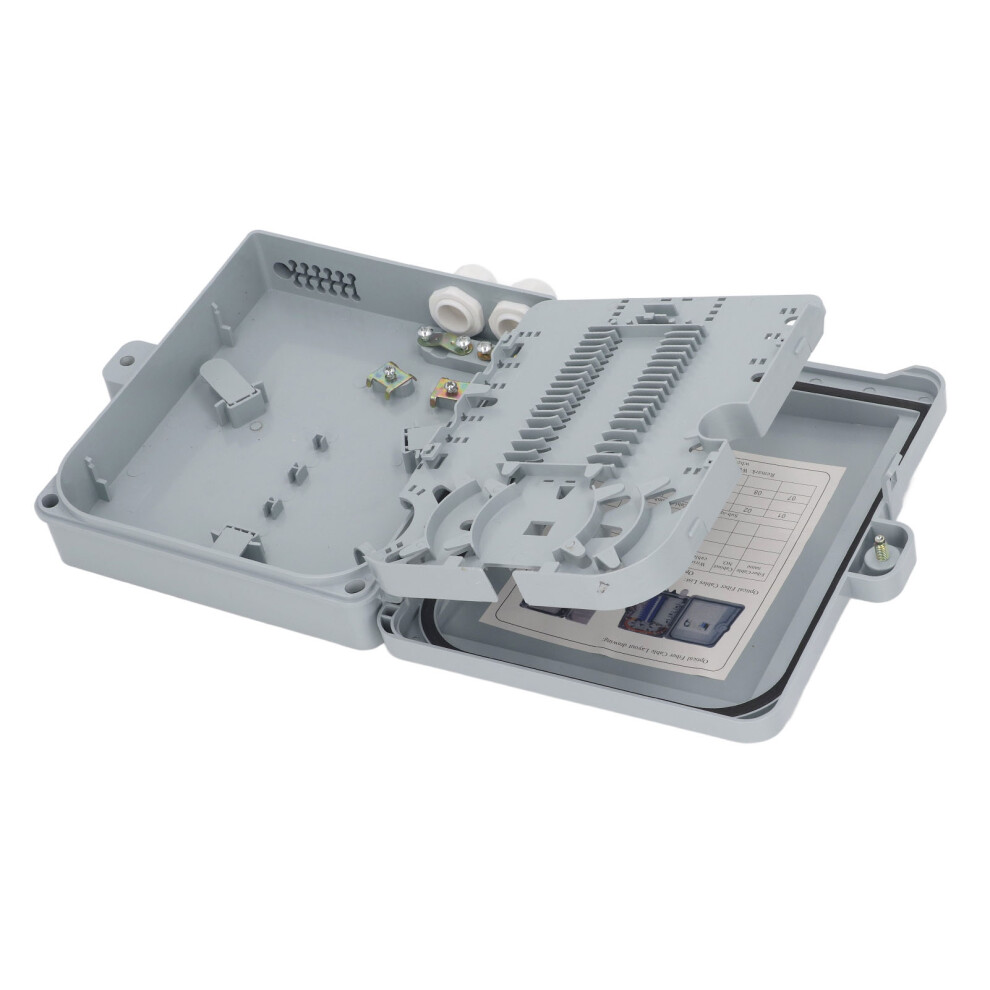 Fiber Distribution Box 12 Core Waterproof Fiberglass Splitter Box For Sc Fc Plc 4641389524822
