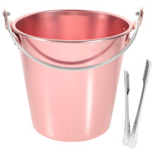 Ice Bucket Galvanized Metal 1Pcs 5.5x5.5x5.1in