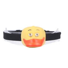 Creative Holiday Gift for Children Cute Animal Shaped LED Headlamp with Constant & Flashing Modes, Kids Outdoor Play Flashlight, Portable Lightweight